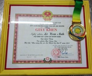 Bằng khen của Nghệ Nhân Lê Kim Anh